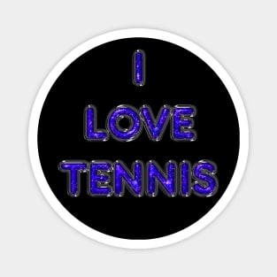 I Love Tennis - Purple Magnet